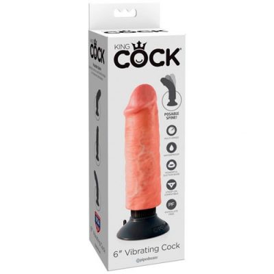 Vibrador Realístico King Cock 6″