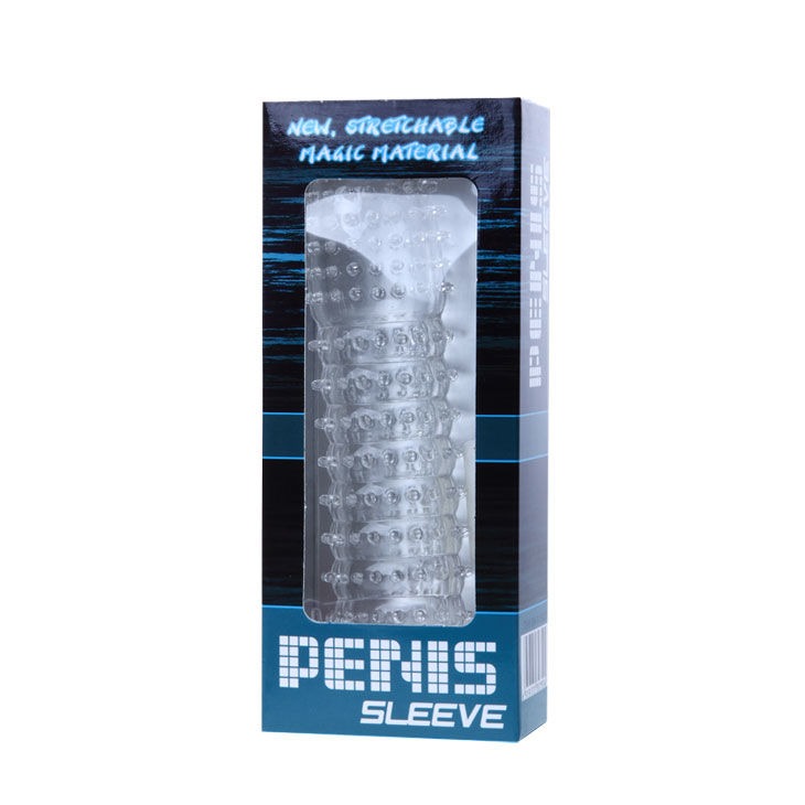 FUNDA PARA PENE CON PUNTOS ESTIMULANTES TRANSPARENTE - Imagen 5