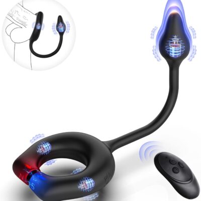 ANILLO VIBRADOR CON ENCHUFE ANAL A CONTROL