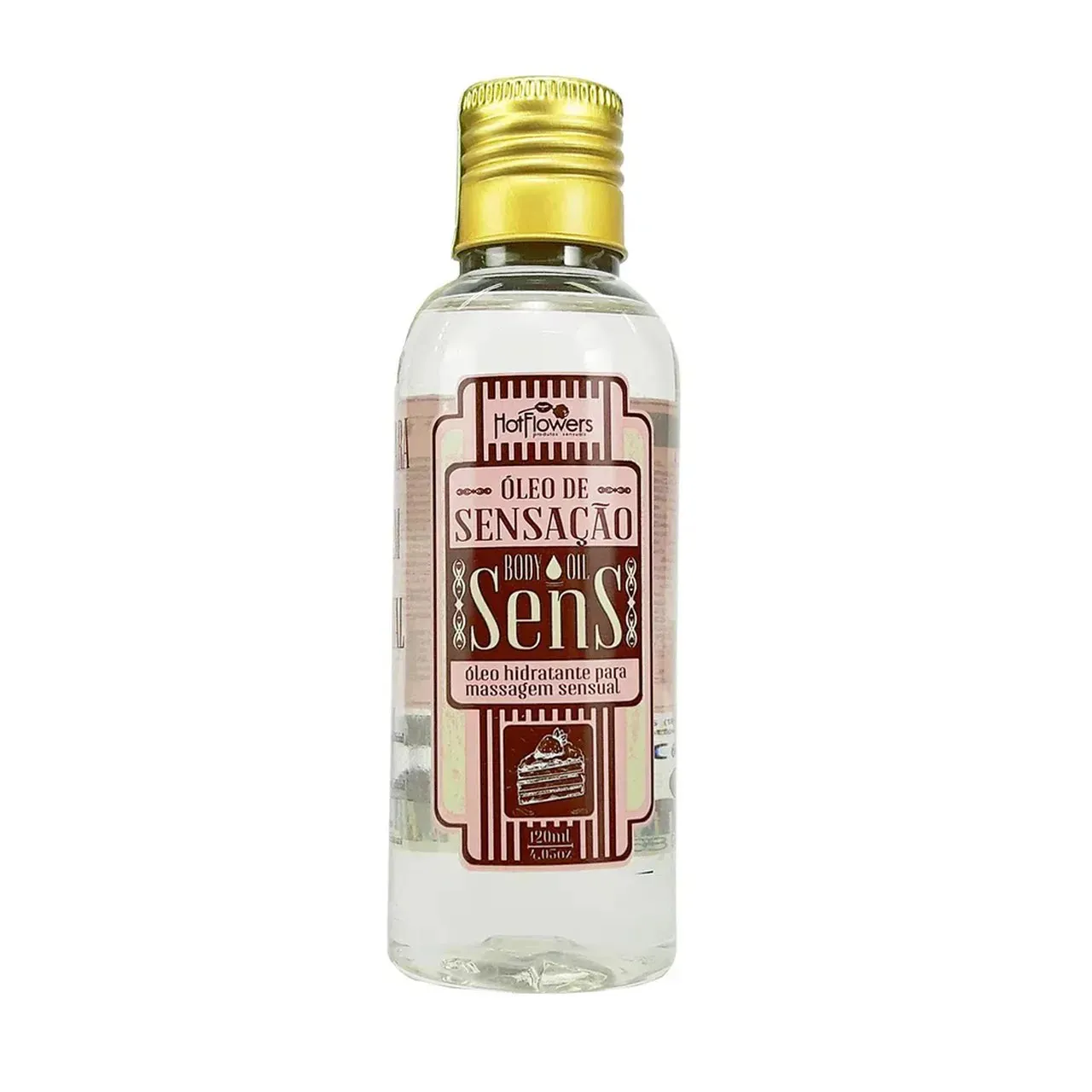 Aceite de masaje Sens - Lubricante comestible sabor fresa y chocolate